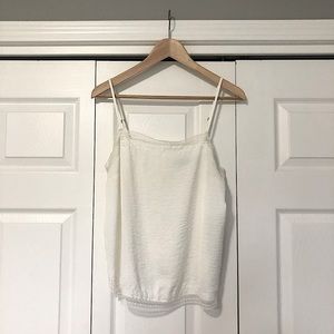 (SOLD) CLEAROUT: Abercrombie & Fitch Lace Trim Sleeveless Blouse